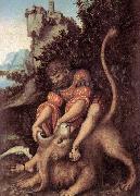 Samson's Fight with the Lion CRANACH, Lucas the Elder